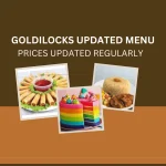 Goldilocks updated menu pricelist and all menu items